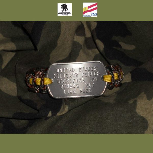 Paracord Support The Troops Charity Bracelet