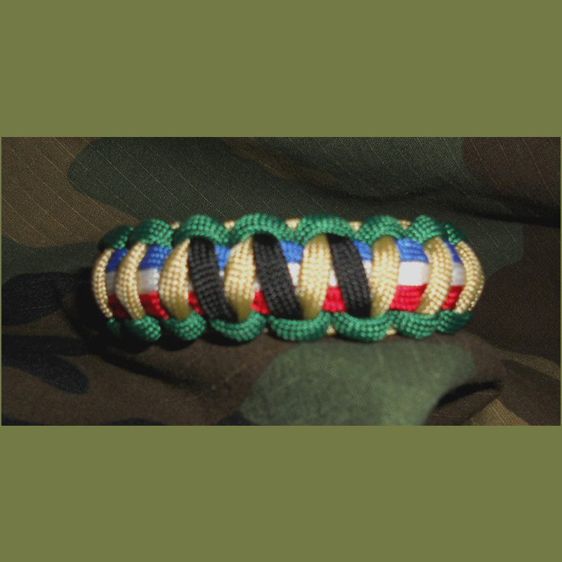 Gulf War Desert Storm Paracord Service Medal Bracelet