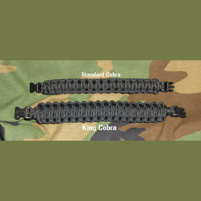 275 Tactical Cord Cobra Knot Bracelet - Paracord Paul Bracelets