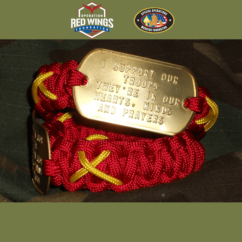 Operation Red Wings Red Friday Charity Bracelet