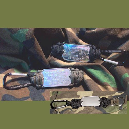 Paracord Gear Bag Dog Tag Keychain