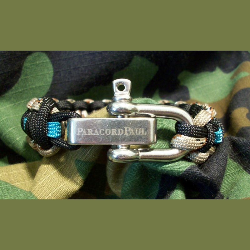 Use Your Own Dog Tag Military Paracord Bracelet - Paracord Paul