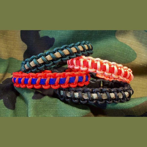 275 Tactical Cord with 550 Paracord Stripe Bracelet