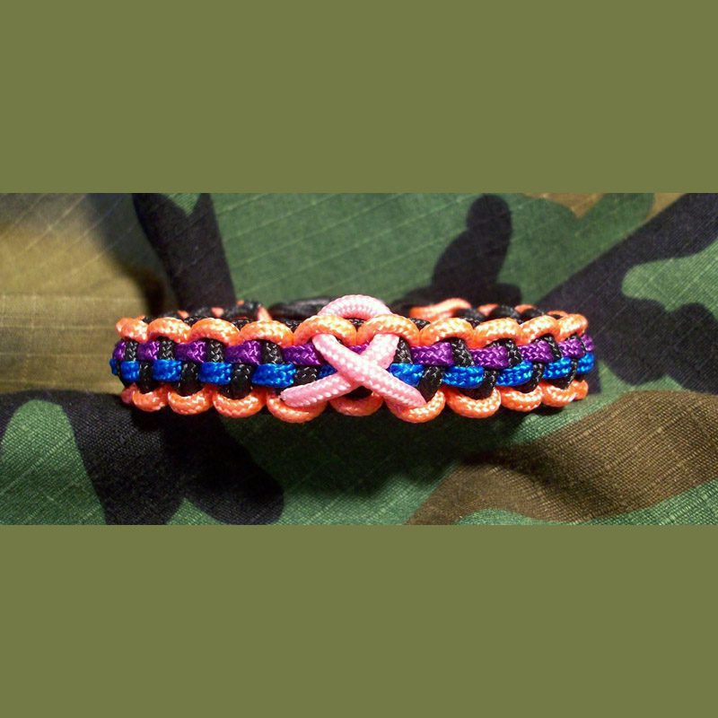 275 Tactical Cord Ultimate Ribbon Awareness Bracelet