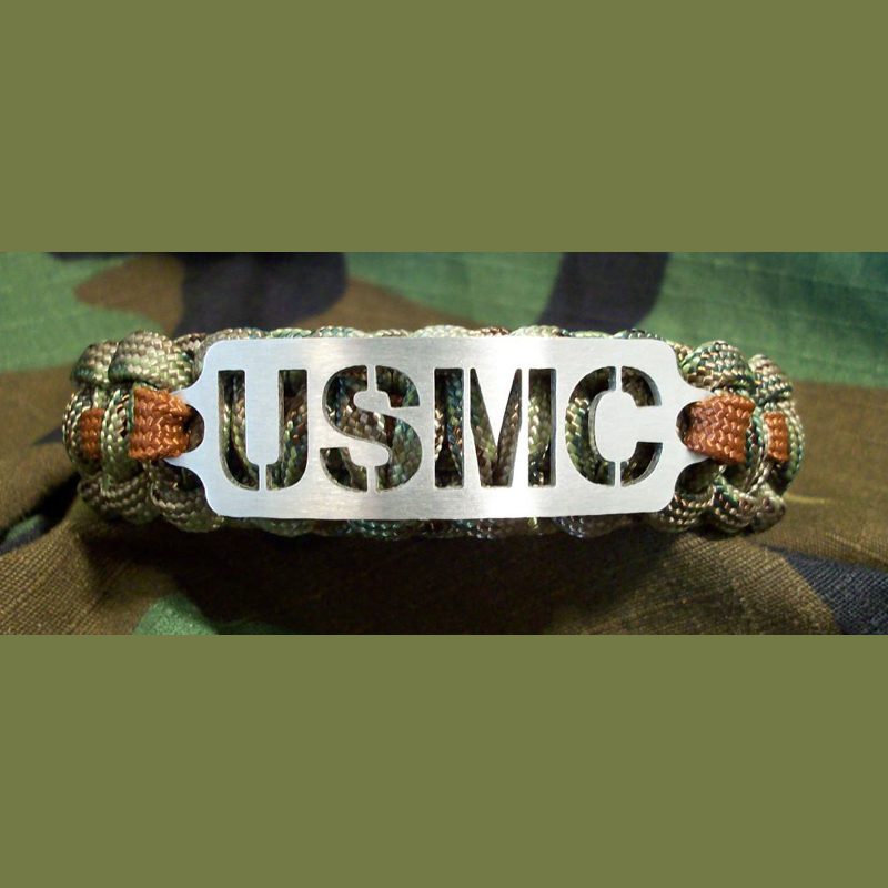 Limited Edition! Stainless U.s. Military Branch Tag Paracord Bracelet | Paracord Paul Bracelets ...