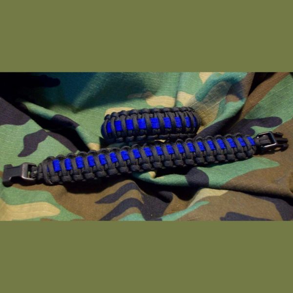 King Cobra Thin Blue Line Paracord Bracelet