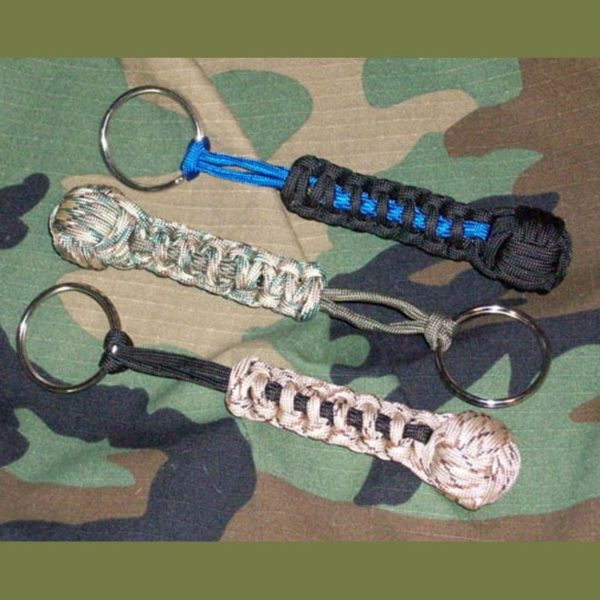 Paracord Cobra and Sailor Knot Keychain