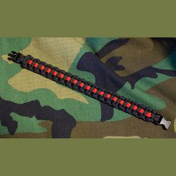 Thin Red Line Elite Paracord Bracele