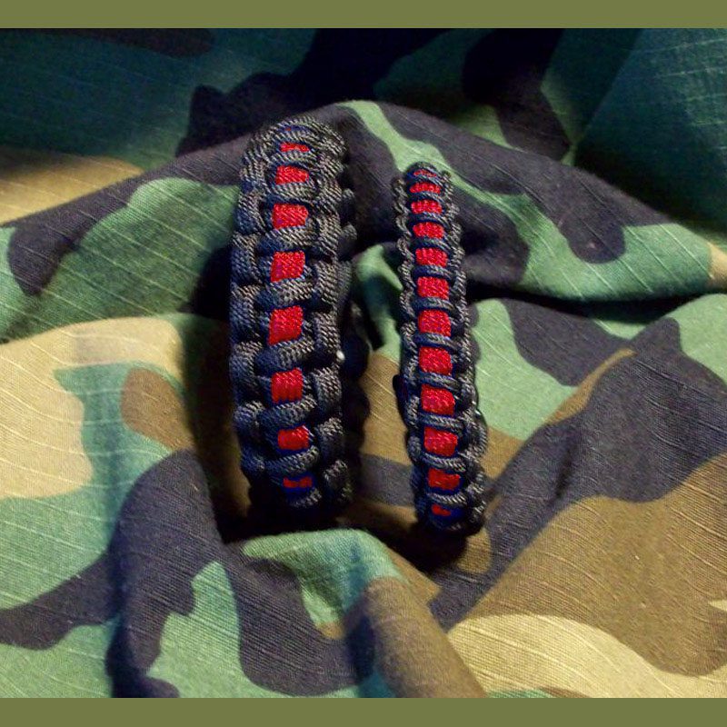 The Thinner Thin Red Line Elite Tactical Cord Bracelet - Paracord