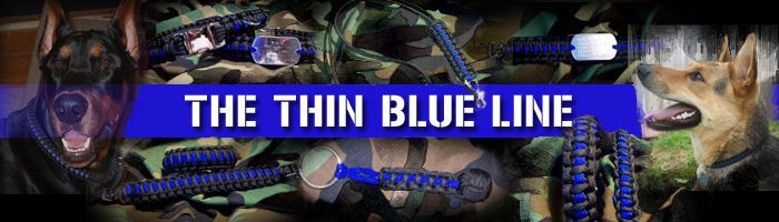 Thin Blue Line Bracelets, Dog Collars and Gear