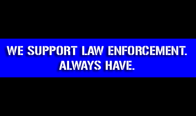 We Support Law Enforcement Thin Blue Line