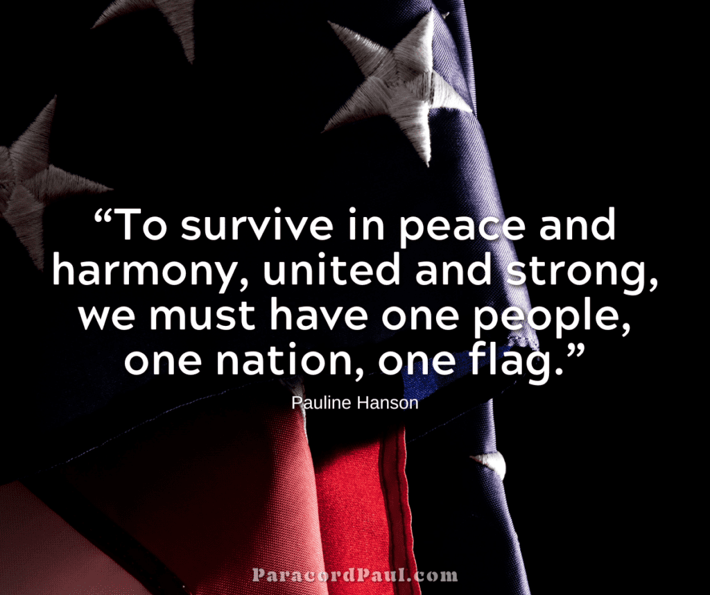 Flag Day 2024: To survive in peace and harmony, united and strong, we must have one people, one nation, one flag.